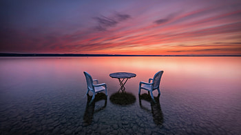 Calm At Sunset, Sunset, Sky, At, Calm HD wallpaper