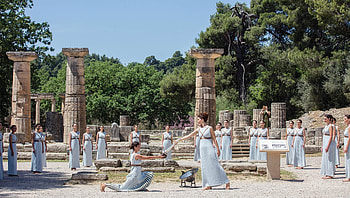 Olympic Flame, Olympia, Greece, Eskapas HD wallpaper