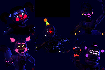 Sister Location: Funtime Freddy & Ennard — FNAF, Funtime Freddy (Five Nights at Freddy's), Ennard (Five Nights at Freddy's), video game, Five Nights at Freddy's: Sister Location, Five Nights at Freddy's HD wallpaper