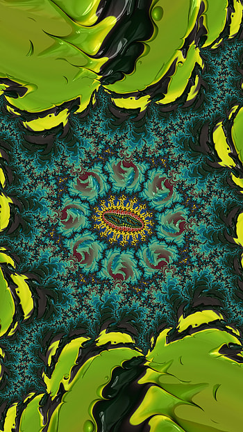Trippy Psychedelic Fractal, Abstract, fractal HD phone wallpaper