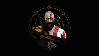 Kratos Minimal Artwork , kratos, god-of-war-4, god-of-war, games, ps-games, artwork, artist, digital-art, deviantart HD wallpaper
