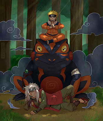 Naruto and Gamakichi, Jiraiya HD phone wallpaper