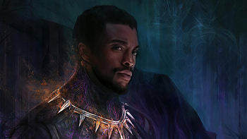 Chadwick Boseman Black Panther 2020, black-panther, superheroes, artwork, artist, deviantart HD wallpaper