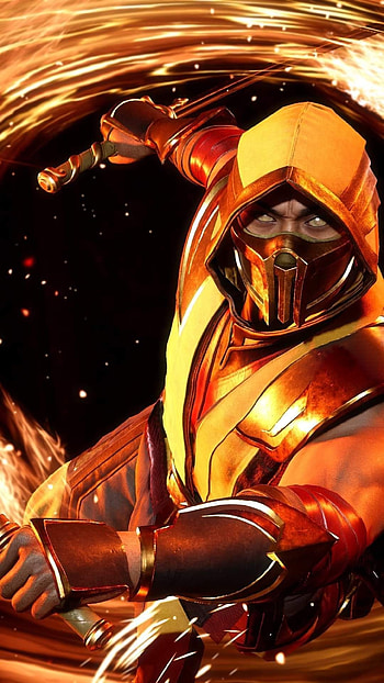Scorpion Mk11, ScorpionMk11, MortalKombat11 HD phone wallpaper