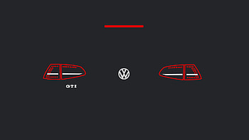 Minimalistic, Golf GTI HD wallpaper