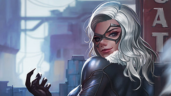 Bat Cat, batwoman, artwork, digital-art, superheroes HD wallpaper