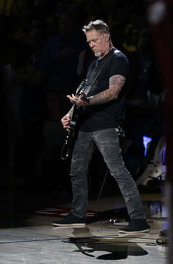 James Hetfield, NBA finals games, Oakland USA, Metallica HD phone wallpaper