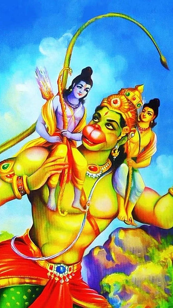 Hanuman, Shree Ram, Shree Laxman HD phone wallpaper