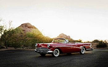 Buick Roadmaster Convertible, , retro cars, 1957 cars, american cars, red cabriolet, 1957 Buick Roadmaster Convertible, Buick HD wallpaper