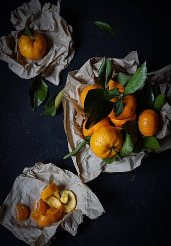 Fruits, Food, Tangerines, Citrus, Lobules, Slices, Zest, Citron HD phone wallpaper