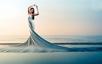 Grace, women, model, dress HD wallpaper