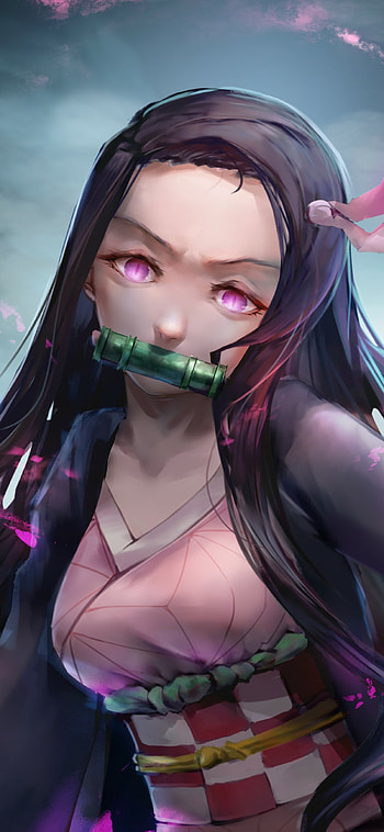 Nezuko Kamado, Nezuko Kamado, Anime, Demon Slayer: Kimetsu no Yaiba HD phone wallpaper