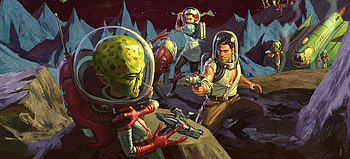 Fallout 76: Moonbound Showdown — Video Game, Alien, Astronaut HD wallpaper