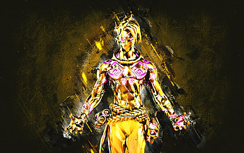 Fortnite Golden Raz Skin, Fortnite, main characters, yellow stone background, Golden Raz, Fortnite skins, Golden Raz Skin, Golden Raz Fortnite, Fortnite characters HD wallpaper