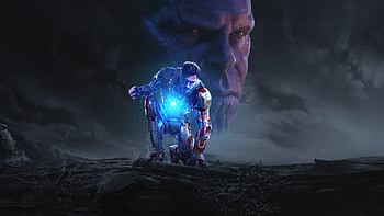 Iron Man And Thanos In Avengers Infinity War, iron-man, thanos, avengers-infinity-war, movies, 2018-movies, artwork, superheroes HD wallpaper