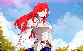 Erza Scarlet, Warrior, Fairy Tail, Manga HD wallpaper