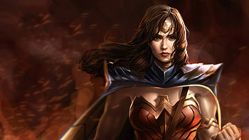 Wonder Woman Queen, wonder-woman, superheroes, artist, artwork, digital-art, deviantart HD wallpaper