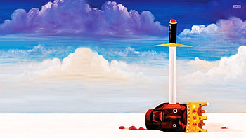 kanye-west-my-beautiful-dark-twisted-fantasy-album- HD wallpaper