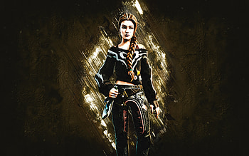 Fortnite Midnight Haven Skin, Fortnite, main characters, brown stone background, Midnight Haven, Fortnite skins, Midnight Haven Skin, Midnight Haven Fortnite, Fortnite characters HD wallpaper
