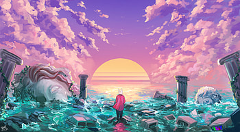 Vapors Rain, artist, artwork, digital-art, deviantart HD wallpaper