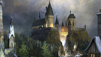 Harry Potter artwork Hogwarts HD wallpaper