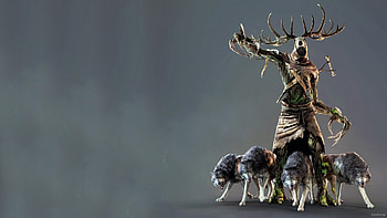 WITCHER 3 fantasy warrior monster dark creature wolf wolves . HD wallpaper