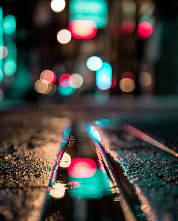 Lights, Reflection, Macro, Glare, Shine, Light, Wet, Bokeh, Boquet HD phone wallpaper