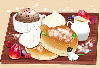 Anime Food, Meal, Anime, art, Food HD wallpaper