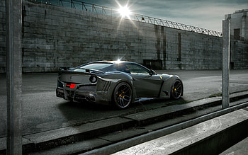 Ferrari F12 Berlinetta N-Largo S, Novitec Rosso, rear view, black coupe, F12 Berlinetta tuning, black F12 Berlinetta, Italian sports cars, Ferrari HD wallpaper