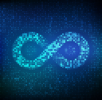 Binary Code, Infinity Sign HD wallpaper