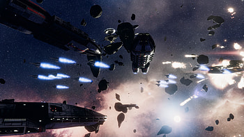 Space battle, Battleship, Battlestar Galactica, Cylons HD wallpaper