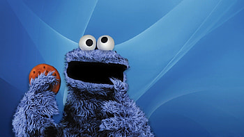Nerdy Cookie Monster, Geeky , Cute design, Unique character HD wallpaper