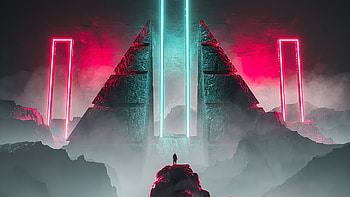 Sci-fi, Neon HD wallpaper