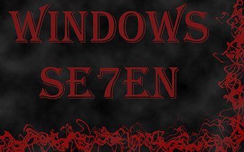 windows se7en, cloudy, windows seven, abstract, red HD wallpaper