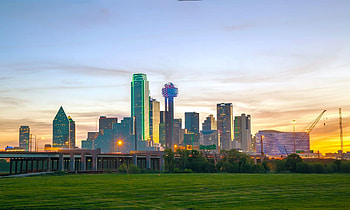 Dallas skyline, 2021 event, Festivities, Dallas HD wallpaper