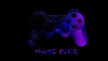 Game Over, Joystick artwork, U TV , Digital graphics HD wallpaper