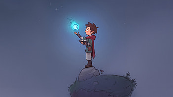 Young Boy Wizard With Magic Orb, boy, wizard, magic, orb, artist, artwork, art, digital-art, artstation HD wallpaper