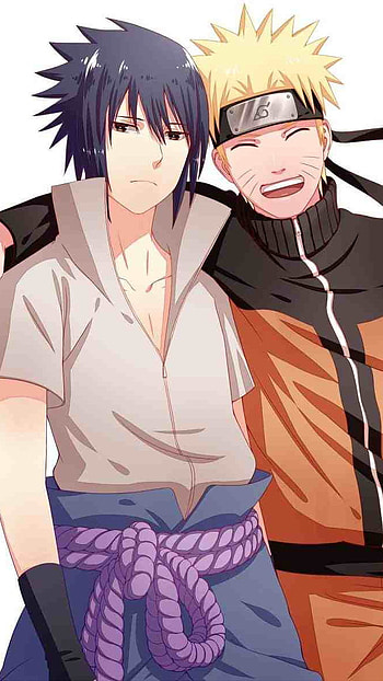 Naruto & Sasuke, anime, naruto, sasuke HD phone wallpaper