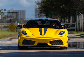 Ultra — Yellow Ferrari Street Speedster, car, Ferrari HD wallpaper