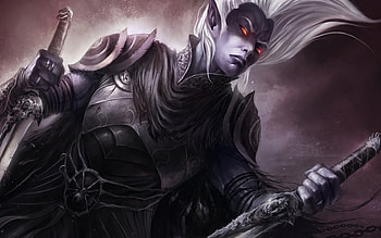 Legend of Drizzt, Fantasy art, Drizzt Drow, Dark elf HD wallpaper