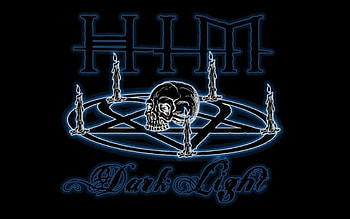 DarkLight, skull, heartagram, him HD wallpaper