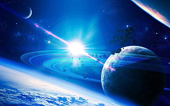 Asteroid Ring Field, planets, 3d, space, asteroid, digital art, ring field HD wallpaper