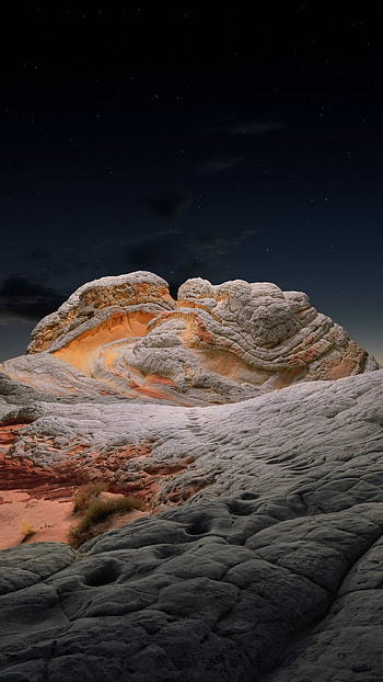 Night desert, Saharan dunes, Starry skies, Popular HD phone wallpaper