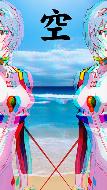 Anime Vaporwave | ID: 57105 HD phone wallpaper