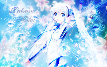 Hatsune Miku, blue, cute, vocaloid, long hair, dress, miku, shining, abstract, vocaloids, bright, shine, female, sexy, white, hot, blue eye, blue hair, girl, diva, anime girl, anime, aqua hair, light, aqua eye, idol, head HD wallpaper