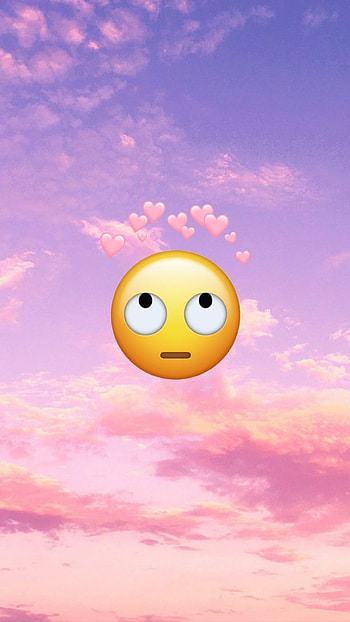 Emoji, Pink Background HD phone wallpaper