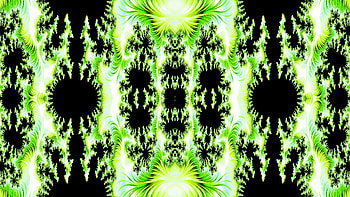 Trippy Psychedelic Fractal, trippy, psychedelic, aesthetic, black, green, Abstract, fractal, abstract green, abstract black HD wallpaper