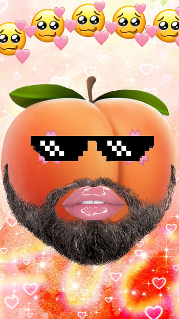 Peach, nose, orange, edit, savage, dope HD phone wallpaper