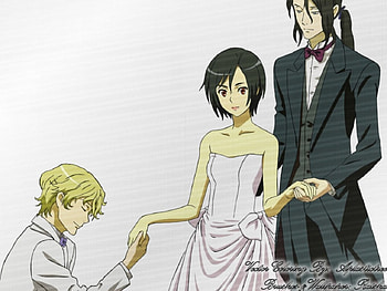 blood+ saya in love with who, white, dress HD wallpaper