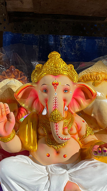 Ganpati, ganesha, god, devotional HD phone wallpaper